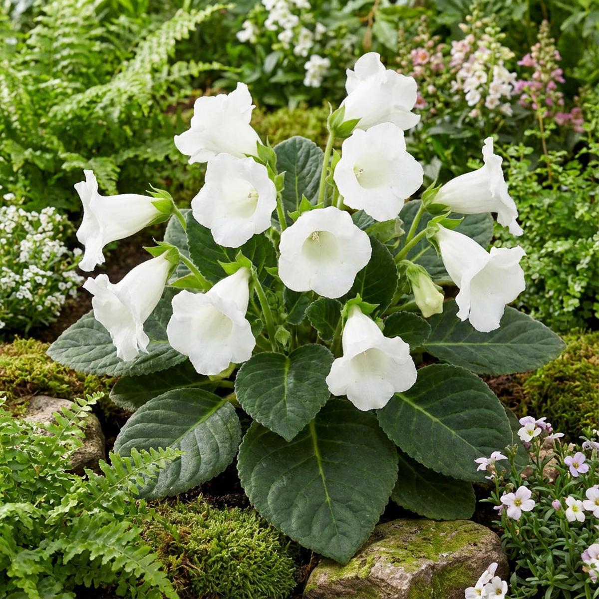 Brazilian Gloxinia Seeds for Planting: Elegant White Flowers for Soothing Gardens