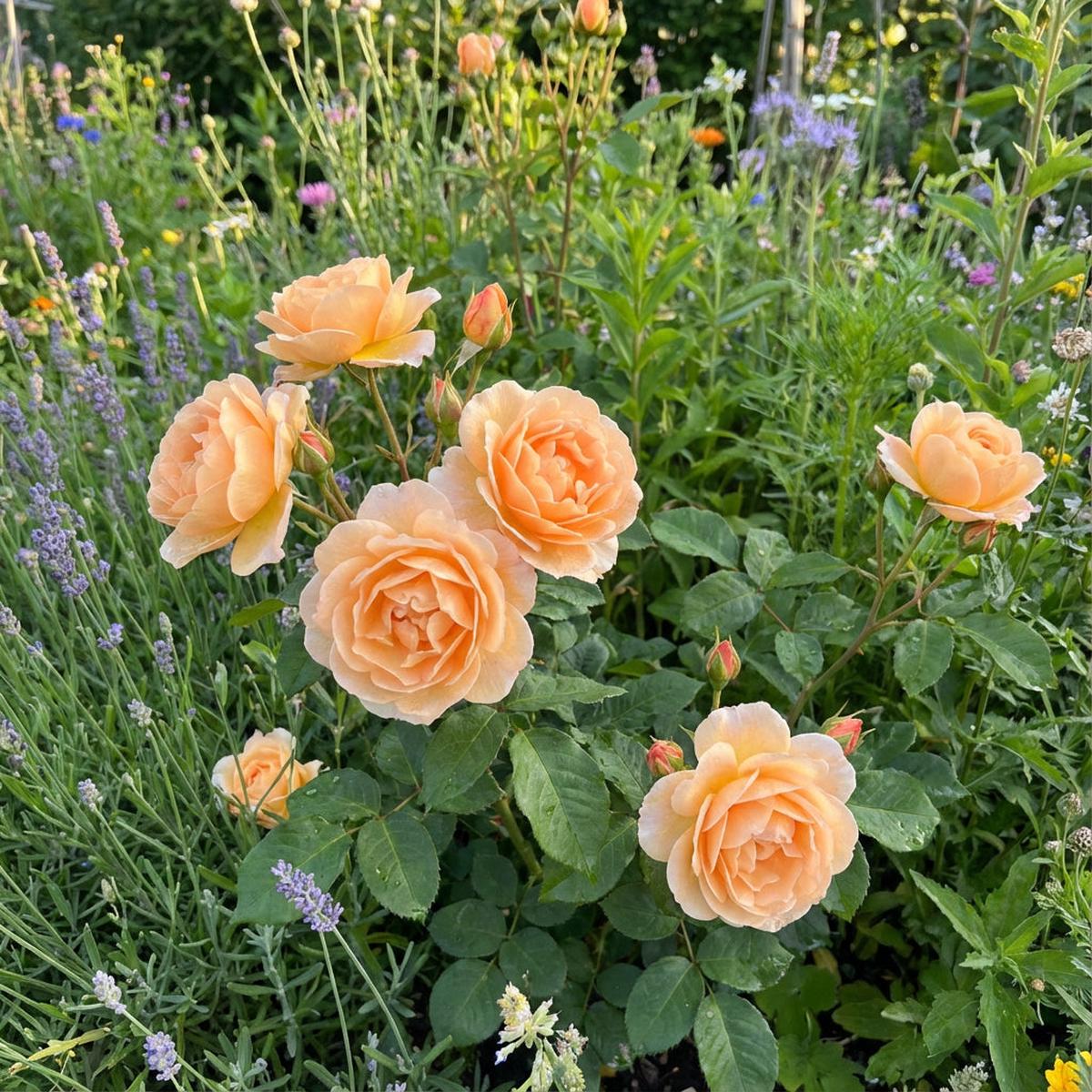 Light Orange Rose Flower Seeds for Easy Planting