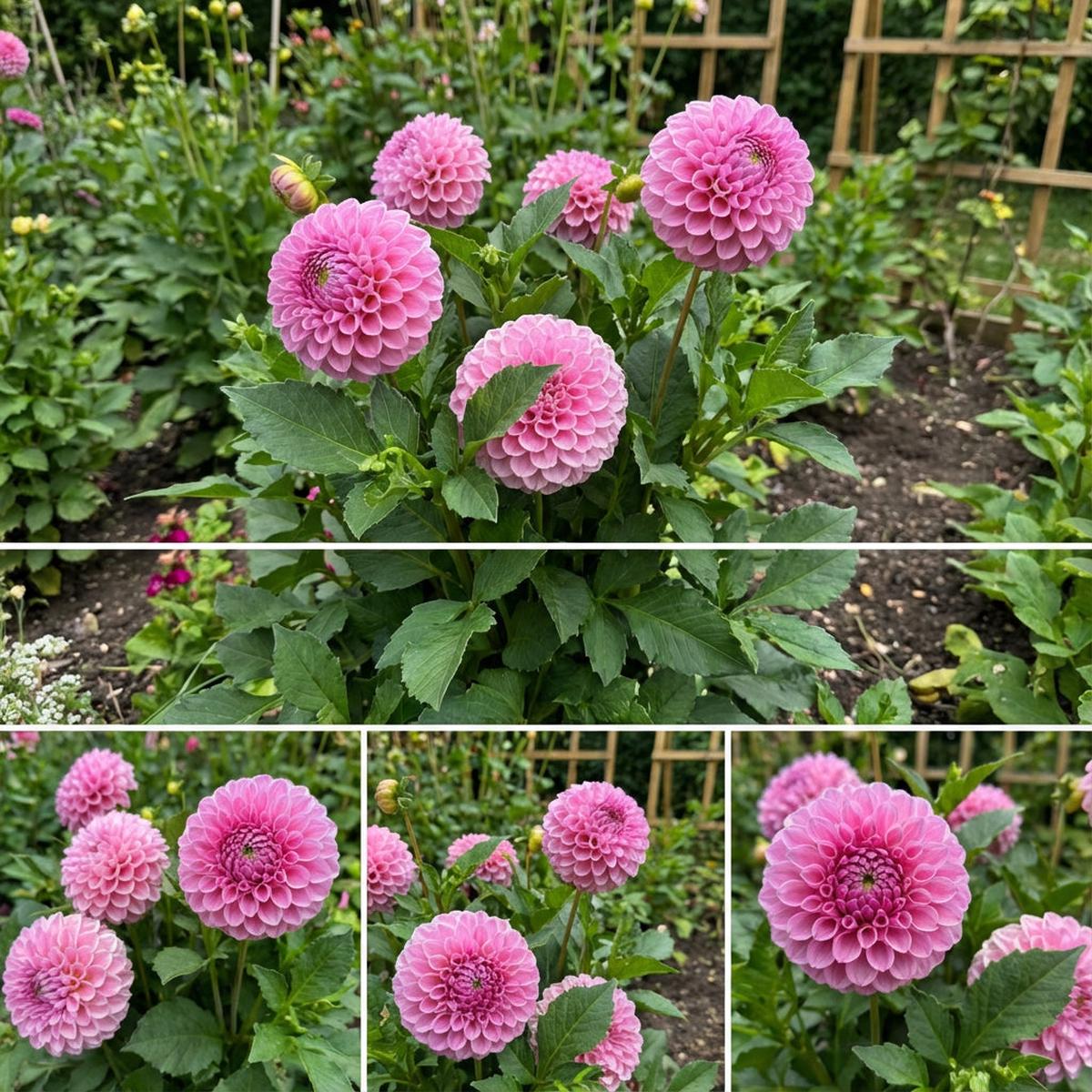 Pink Pompon Dahlia Flower Seeds for Planting Vibrant Annual Blooms for Colorful Gardens