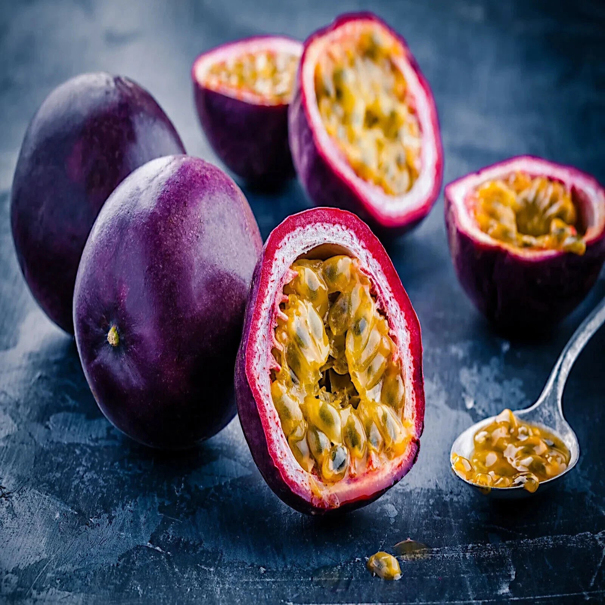 PURPLE PASSION FRUIT FLOWER SEEDS Granadilla Passiflora edulis Garden Vine  Heirloom, Non-GMO, High Germination Organic Garden Seeds