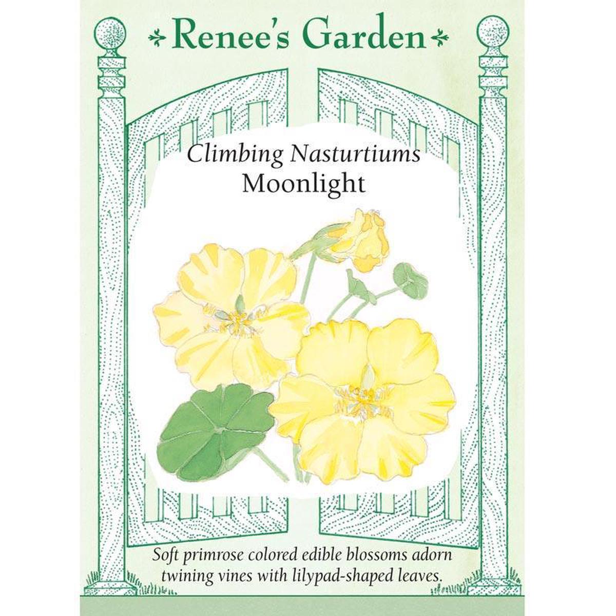 Moonlight Climbing Nasturtium Flower Seeds