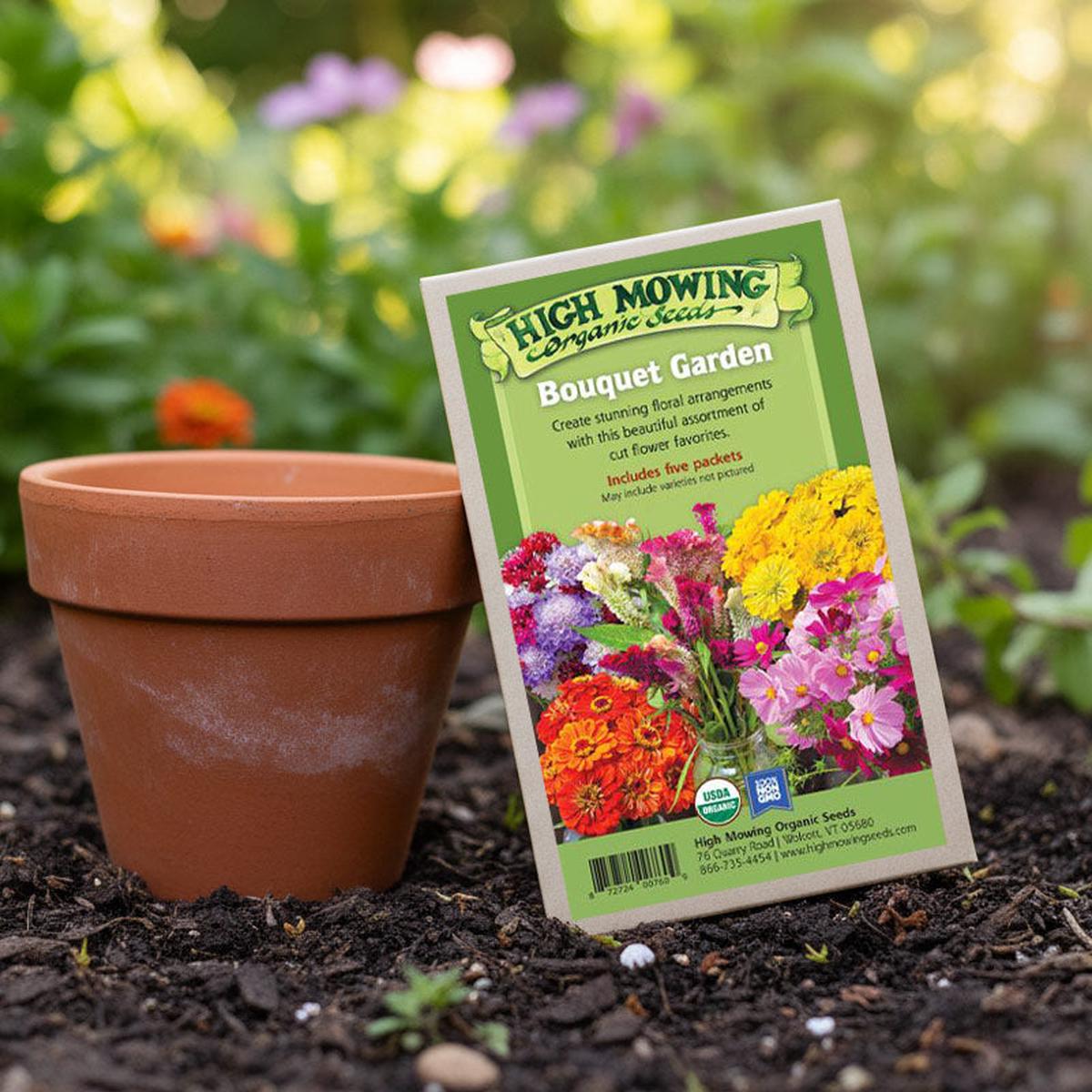 Bouquet Garden 5 Seeds Packets (Organic)