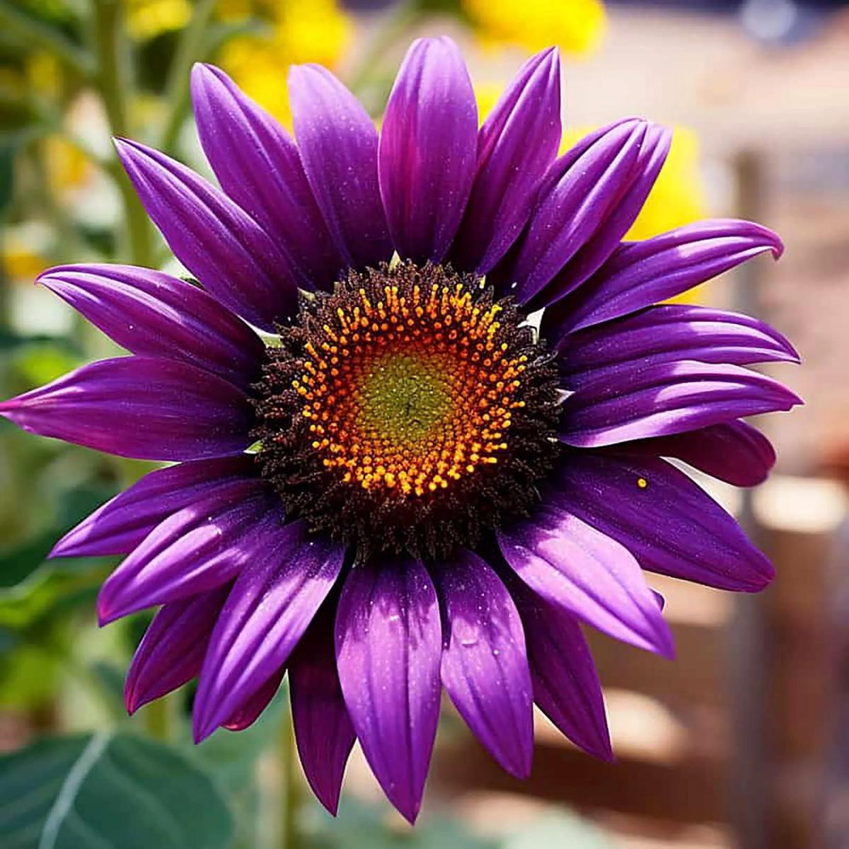 Purple Sunflower Flower Seeds for Planting  Wildflower Mix, Heirloom Non-GMO, High Germination Organic Seeds