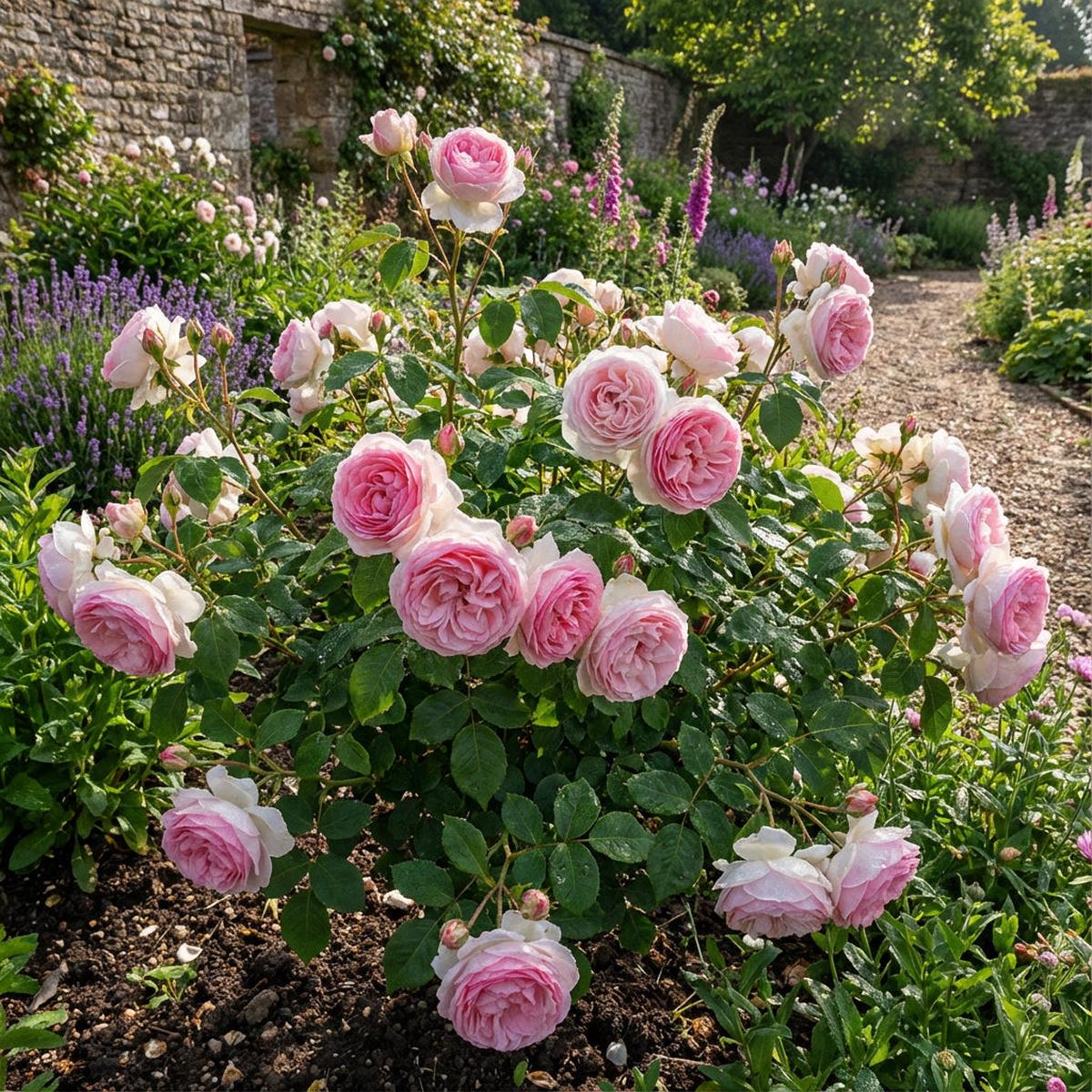 Pink and White Rose Flower Seeds for Planting