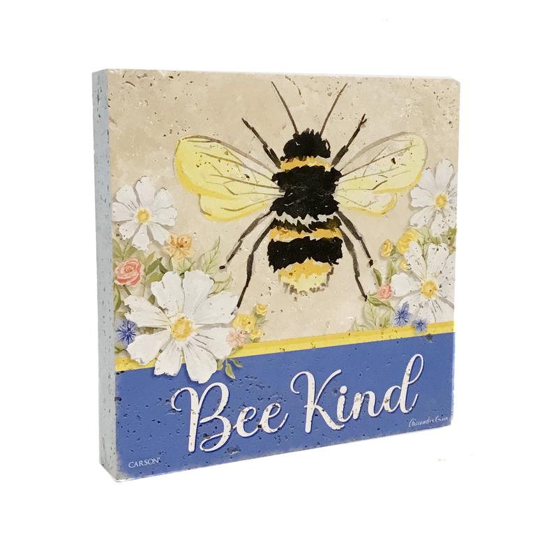 Travertine Paver, Bee Kind
