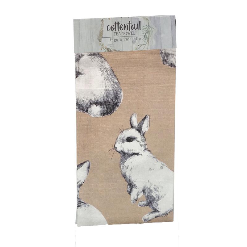 Tea Towel, Cotton, Cottontail Neutrals, 3 Styles