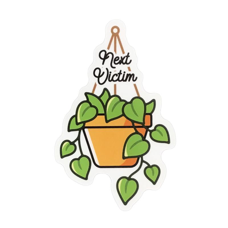 Sticker, 3in,Next Victim Plant