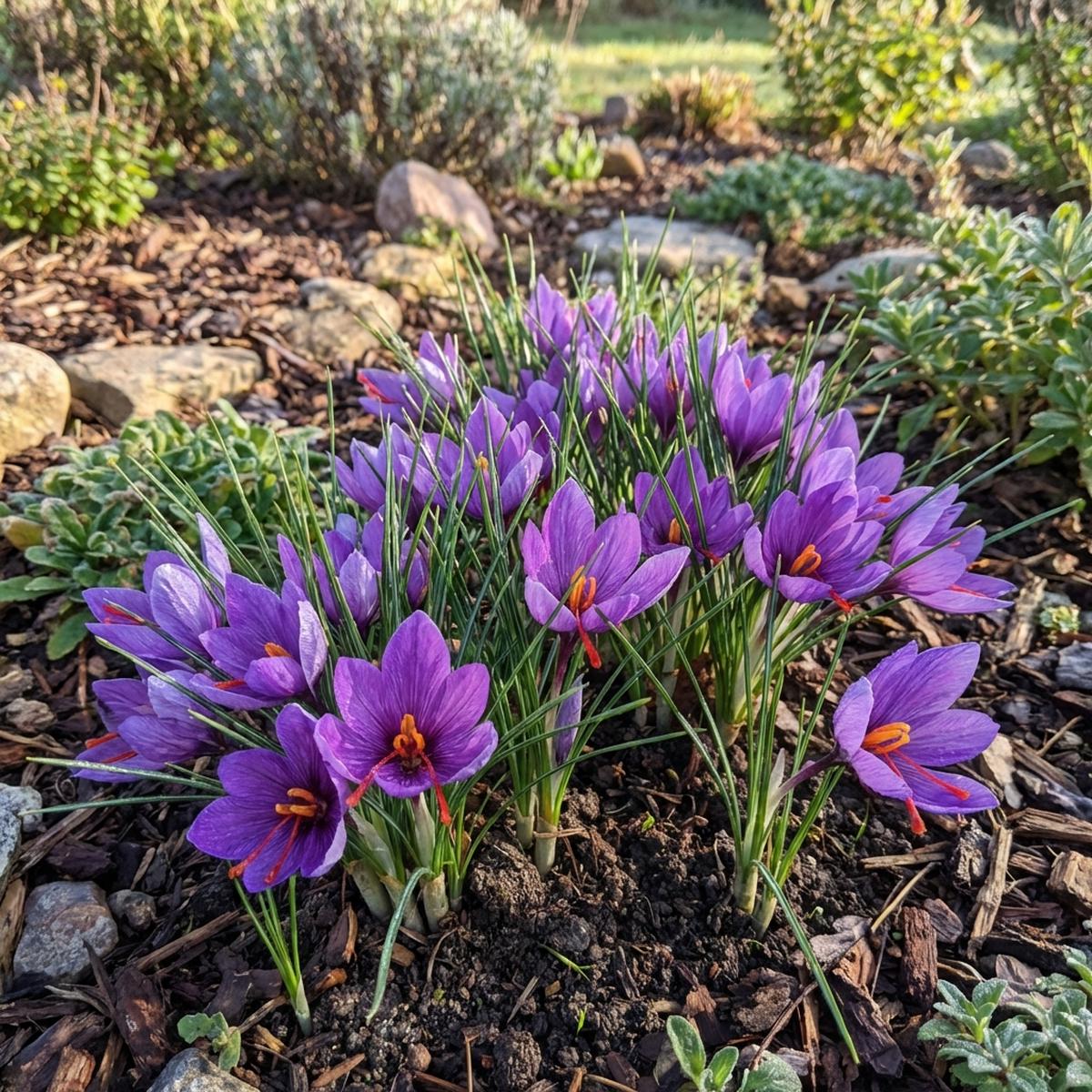 Heirloom Saffron Crocus Flower Seeds for Home Garden Planting